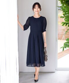 Tiaclasse 【洗える】シフォンワンピース