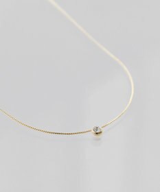 Phoebe 〈オンワード限定セット〉ラッキーホースシューピアス×シャインベゼルセッティングネックレス