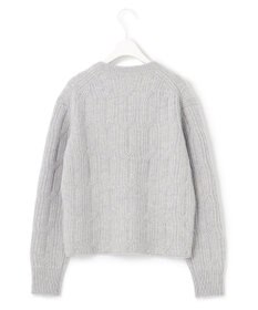 ICB L 【洗える】 ソフトカシミヤミックス 幾何学柄ニット