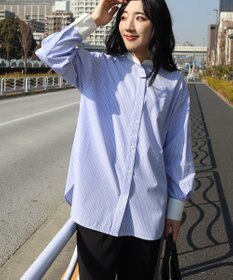 AMERICAN HOLIC イージーケアバンドカラーロングシャツ