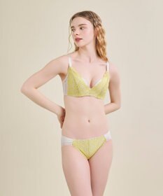 une nana cool さあわたし レース 脇高ブラジャー MADE WITH LIBERTY FABRIC