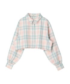 earth music&ecology ＣＨＥＣＫショートシャツジャケット