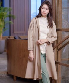 Tiaclasse L 【新色追加・洗える】フーデッドフレアコート