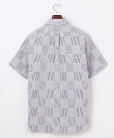 J.PRESS MEN 【クールマックス】サッカーパッチワーク シャツ