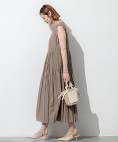 23区 【洗える】プリーツコンビ ワンピース