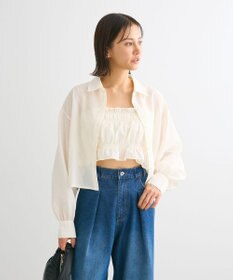 Green Parks ・ＥＬＥＮＣＡＲＥ　ＤＵＥ　ビスチェ付ショートシャツ