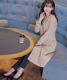 Tiaclasse L 【新色追加・洗える】フーデッドフレアコート