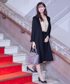 Tiaclasse L 【新色追加・洗える】フーデッドフレアコート