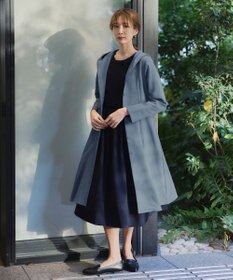 Tiaclasse L 【新色追加・洗える】フーデッドフレアコート