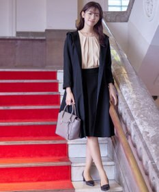 Tiaclasse L 【新色追加・洗える】フーデッドフレアコート