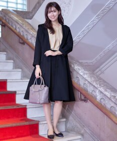 Tiaclasse L 【新色追加・洗える】フーデッドフレアコート