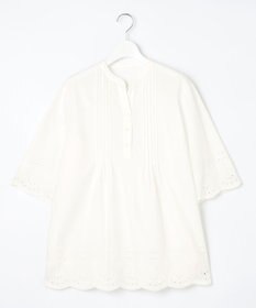 J.PRESS LADIES S 【洗える】 セルロース刺繍 ブラウス