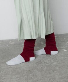 TRICOTE ギャザールーズハイソックス