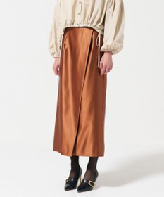 GRACE CONTINENTAL コーティングラップスカート