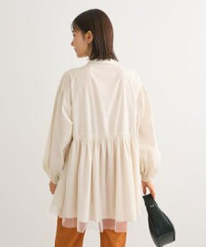Green Parks 裾チュールレイヤードチュニック