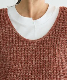 CRAFT STANDARD BOUTIQUE ワッフル編み短丈ニットベスト