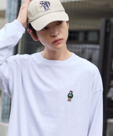 WEGO 【ユニセックス着用ITEM/MLサイズ展開】別注BENDAVISワンポイントT（LS）