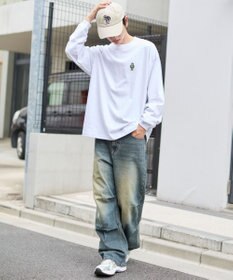 WEGO 【ユニセックス着用ITEM/MLサイズ展開】別注BENDAVISワンポイントT（LS）