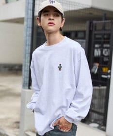 WEGO 【ユニセックス着用ITEM/MLサイズ展開】別注BENDAVISワンポイントT（LS）