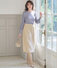 ANY SIS 【洗える】メルトンジャージー スカート