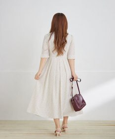 Tiaclasse 【洗える】変形ドット柄ワンピース