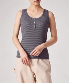 Paul Smith マルチカラーボタン ボーダー タンクトップ