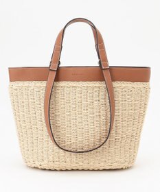 LA BAGAGERIE 【maison vert】 【ペーパー素材・多収納】ダブルハンドルかごバッグ