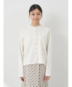 earth music&ecology パールスナップボタンカーディガン