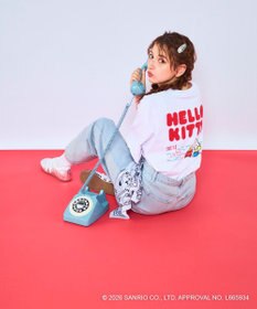 OP／FILA 【Ocean Pacific×ハローキティ】サガラ刺しゅうビッグTシャツ