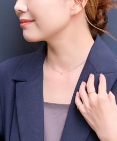 Phoebe 〈オンワード限定セット〉ラッキーホースシューピアス×シャインベゼルセッティングネックレス