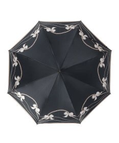 MOONBAT 【雨傘】ランバン オン ブルー (LANVIN en Bleu) リボン ハート ナイロンサテン 長傘