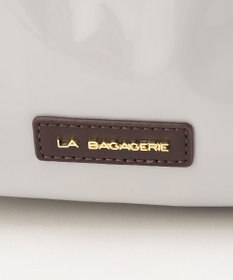 LA BAGAGERIE ソフトエナメル2WAYハンドバッグ Mサイズ