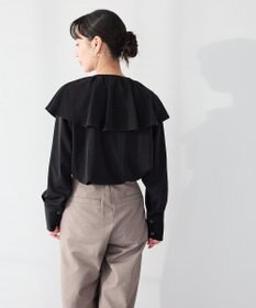CRAFT STANDARD BOUTIQUE ＜セレモニー＞着脱可能/2WAYフリルカラーブラウス