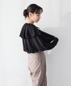 CRAFT STANDARD BOUTIQUE ＜セレモニー＞着脱可能/2WAYフリルカラーブラウス