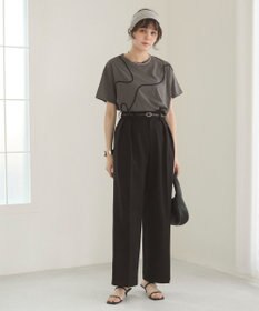 WEGO 【ANGIE VINTAGE】コード刺繍デザインTシャツ