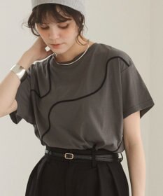 WEGO 【ANGIE VINTAGE】コード刺繍デザインTシャツ