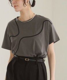 WEGO 【ANGIE VINTAGE】コード刺繍デザインTシャツ