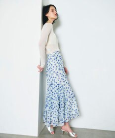 GRACE CONTINENTAL スモールフラワーマーメイドスカート