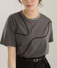 WEGO 【ANGIE VINTAGE】コード刺繍デザインTシャツ