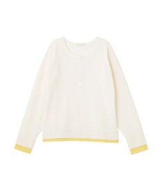 Green Parks ヘンリーネックレイヤードニットプルオーバー