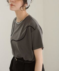 WEGO 【ANGIE VINTAGE】コード刺繍デザインTシャツ
