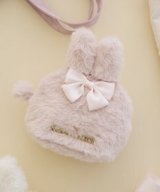 Maison de FLEUR イースターラビットフェイクファーポーチ