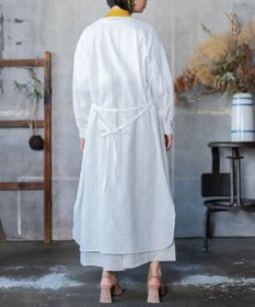 muuc 【2WAY】【上質なコットン100%生地】イラカ柄刺繍コットン 羽織り＆シャツワンピース