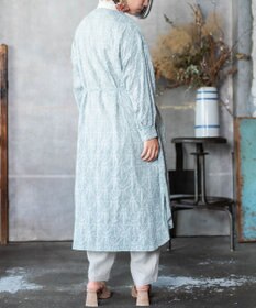 muuc 【2WAY】【上質なコットン100%生地】イラカ柄刺繍コットン 羽織り＆シャツワンピース