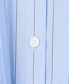 UNFILO L バンドカラー タックブラウス