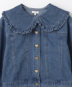 ANY KIDS フリル 襟付き デニム ジャケット