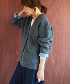 AMERICAN HOLIC ＶネックＷフェイスニットカーディガン