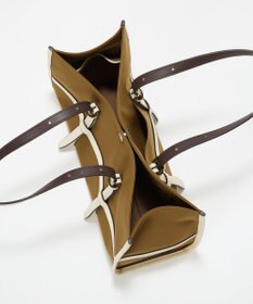 TOPKAPI 【Breath TOPKAPI】FRAME フレーム レザーベルト ワイド ミニ トートバッグ