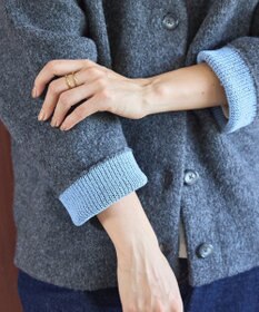 AMERICAN HOLIC ＶネックＷフェイスニットカーディガン