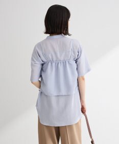 Green Parks ＳＥＴ２点シアーストライプシャツ＋ビスチェ